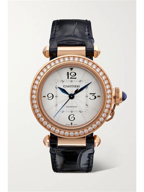 pasha de cartier watch 35mm|cartier pasha watch with diamonds.